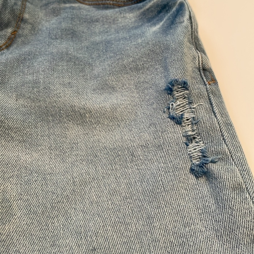 Kenzie jeans size 2 “the Ella” high rise straight leg distressed lighter wash - Picture 6 of 13